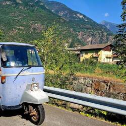 Een Piaggio karretje. Italiaanser kan nauwelijks.