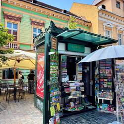 Ein schöner alter Kiosk.