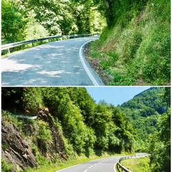 Unterwegs auf der N1720 und N135 in Richtung Pyrenäenpass