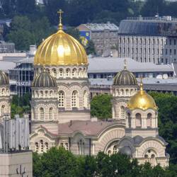 In Riga gibt es auch mehrere orthodoxe Kirchen