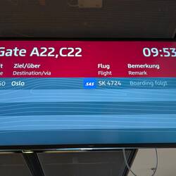 Flug nach Oslo ist pünktlich