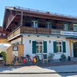 Endlich am Ziel, das Gasthaus Mühle.