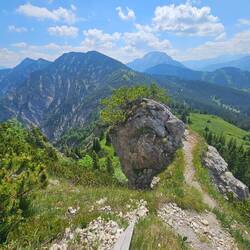 Aufstieg zum Schildenstein-Gipfel