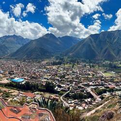 Letzter Blick auf das Valle Sagrado (Heiliges Tal)