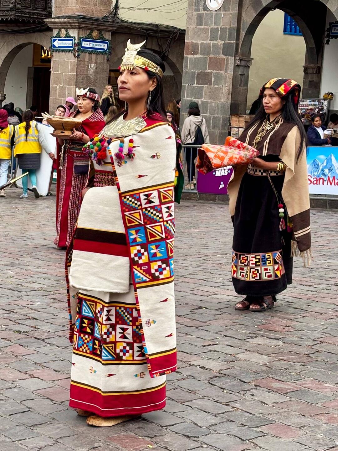 Vorfeier des Intiraymi bei der Plaza de Armas
