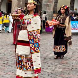 Vorfeier des Intiraymi bei der Plaza de Armas