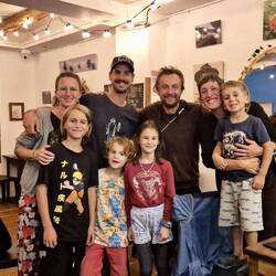 Avec les copains belges, Elvis, Marius, Gentiane et Vincent 😀