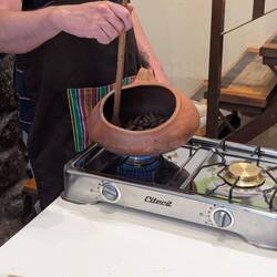 Schokobohnen rösten