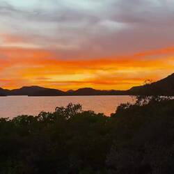 Sunset from our rooftop 😍