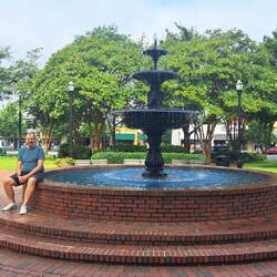Der Park am Marietta Square.