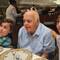 The boys and their grandfather in the GDR.
