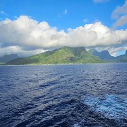 View of the island as we sail away.