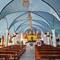 Interior of the coral church.