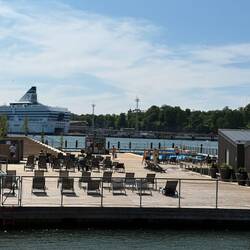 Eine öffentliche Sauna