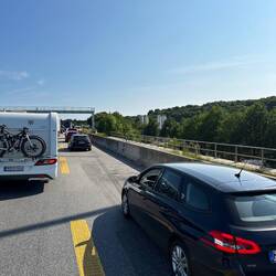 Stau vor HH und Elbtunnel