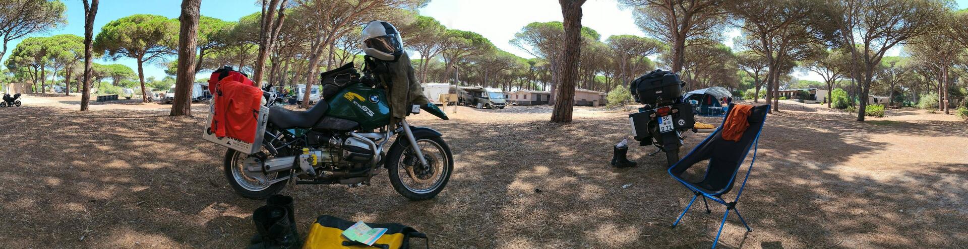 Ein Panorama von unserem Campingplatz