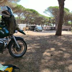 Ein Panorama von unserem Campingplatz