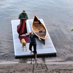 Angela, Lucy und Uwe auf dem Rückweg
