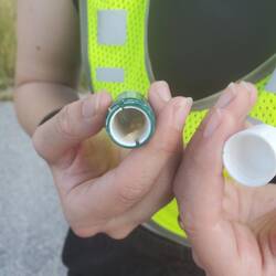 Le labello a eu très chaud ( on vous montre pas l'état de la poche où il était rangé)