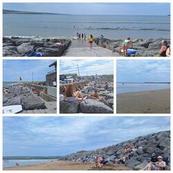 One beach is just rocks and no sand