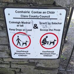 Fines are bigger in the cemetry than the river walk or town