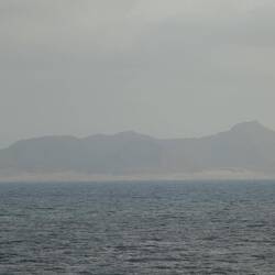 First sight of the eastern Cape Verde Islands (we travel overnight through to the western islands)
