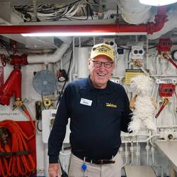 ein ehemaliger Offizier nun als Volunteer und Deutschlandfan