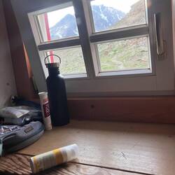 Blick aus dem Stockbett