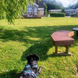 Abend im Garten unserer Unterkunft