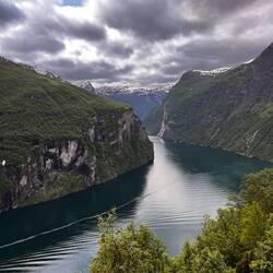 Blick auf die "Sieben Schwestern"