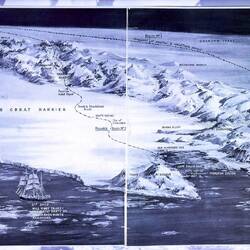 The possible routes for which the Ross Sea party laid supply depots.