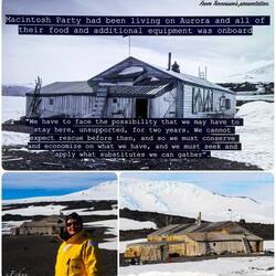 After the Aurora drifted off (below photos from our 2015 visit to the Cape Evans Hut).