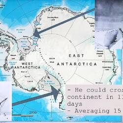 Imperial TransAntarctic Expedition parties: Endurance in the Weddell Sea; SY Aurora in the Ross Sea.