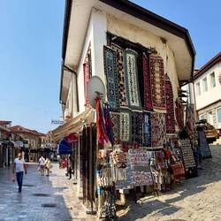 Teppichladen in Ohrid