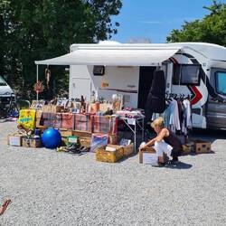 Und der Aufbau ab 7 Uhr mitten in der Nacht ist