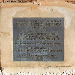 They had to change the stone - original came from the Devil's Marbles area and had to be returned.