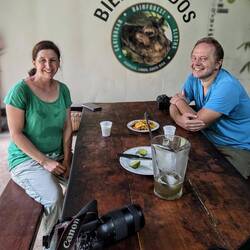 We were tired but very happy after a day of hiking and nature photography.