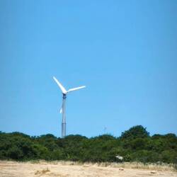 Da es in Sardinien im Sommer sehr heiß wird, stellen die Sarden jede Menge großer Ventilatoren auf.
