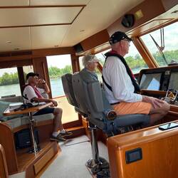 Bob, Jan, and Preston take an interest in some activity ahead