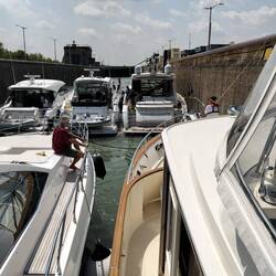 Socialising. A rising Lock lifts all boats.