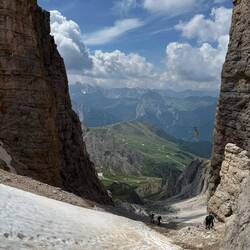 This is a shot of the optional climb that we skipped with the gondola