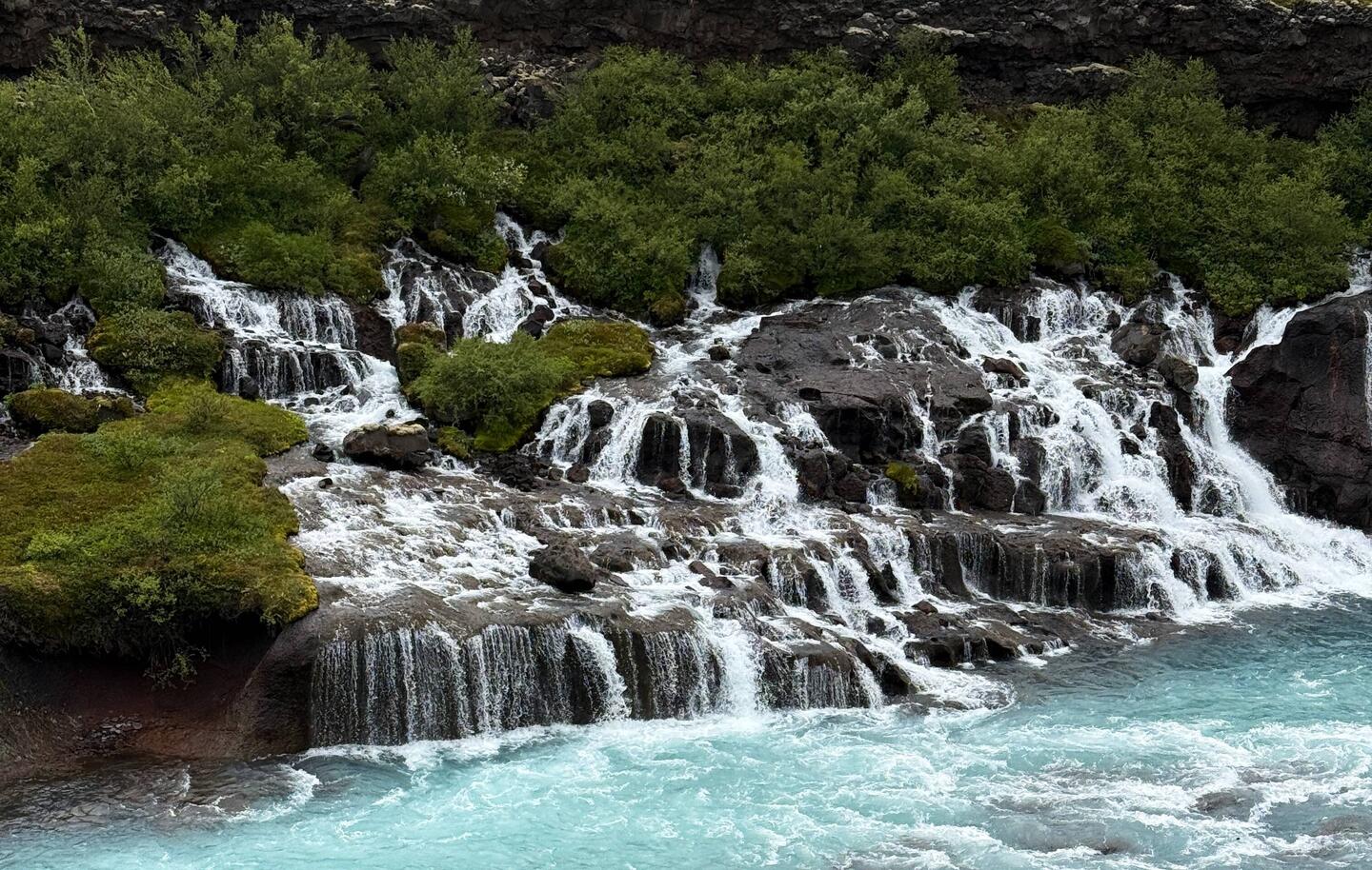 Hraunfossar Waterfalls