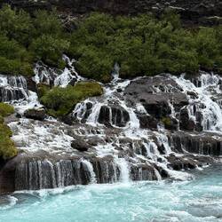 Hraunfossar Waterfalls