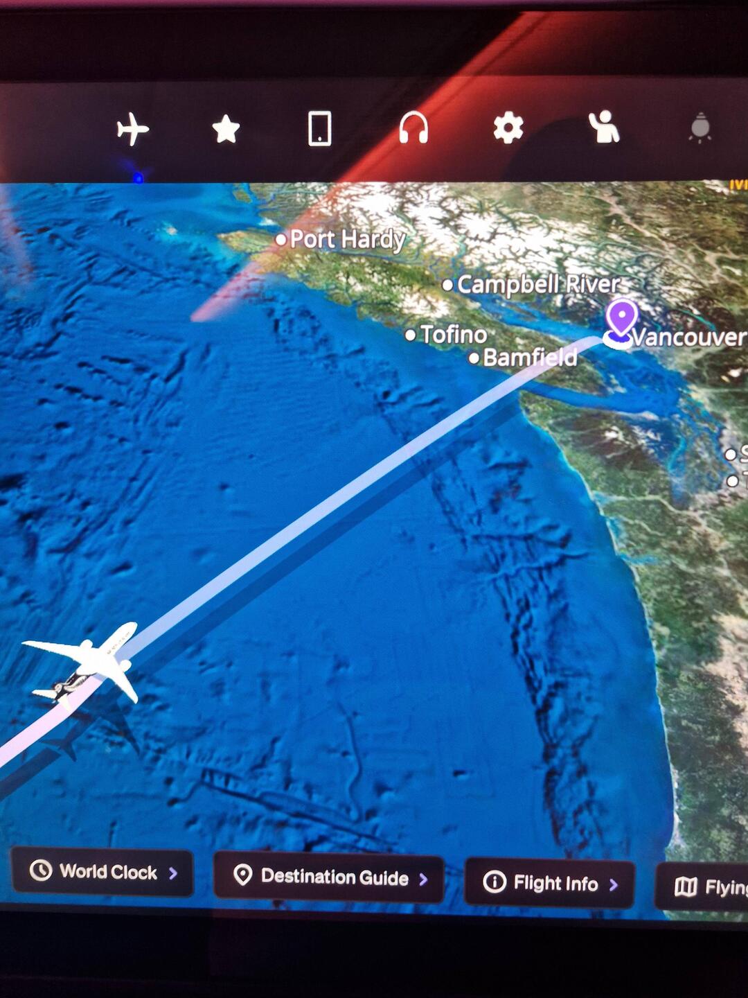 Info from the flight