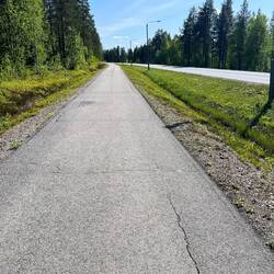 Seit langem mal wieder ein länger durchgehender Fahrradweg