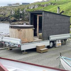Portable sauna and hot tub