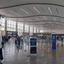 Im Internationalen Terminal.