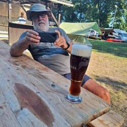 Obligatorisches Bier-Neid-Foto für die Kumpels