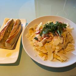 Papardelle mit Scampi für Dudai