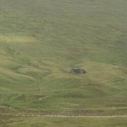 Ein einsames Haus in den Highlands